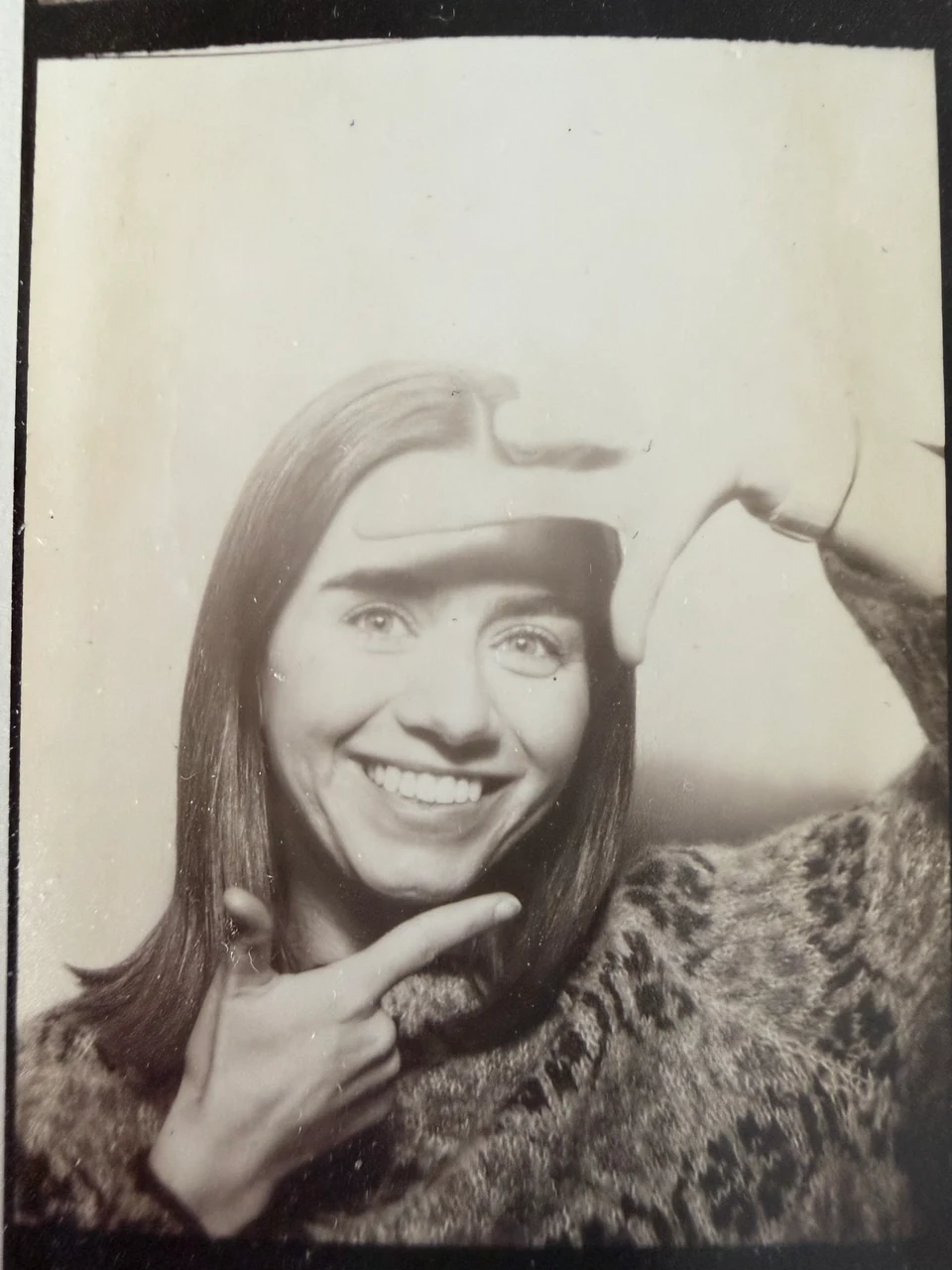 picture of amy from a photobooth
